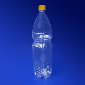 Бутылка 1500  мл PET  прозрачная с крышкой диаметр горловины 2,8см h31,0см диаметр дна 8,0см