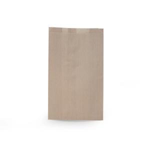 Пакет бумажный V-дно 35х20х10см коричневый Полоска универсальный 40гр/м2 50 шт/уп