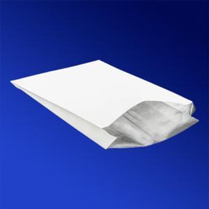Пакет бумажный V-дно 33х20х5см белый  фольгированный термо  100шт/уп  500шт/кор