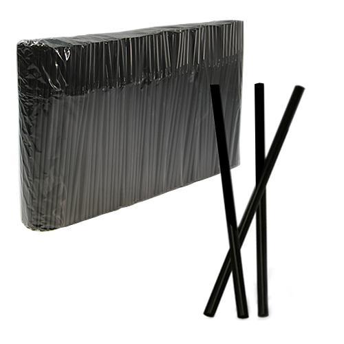 Трубочка d0,8x23см черная 500шт/уп без гофры