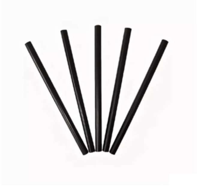 Трубочка мини d0,5x12,5см черная 500шт/уп  500