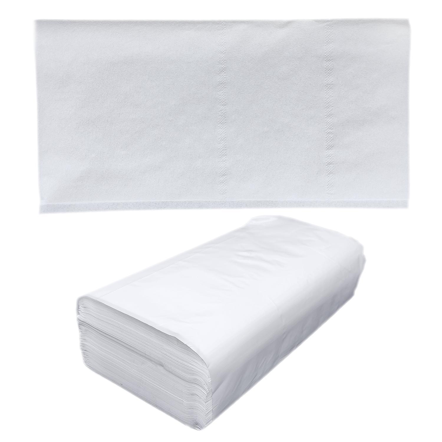 Полотенце V-сложение  21х21,5см белое 200шт/уп