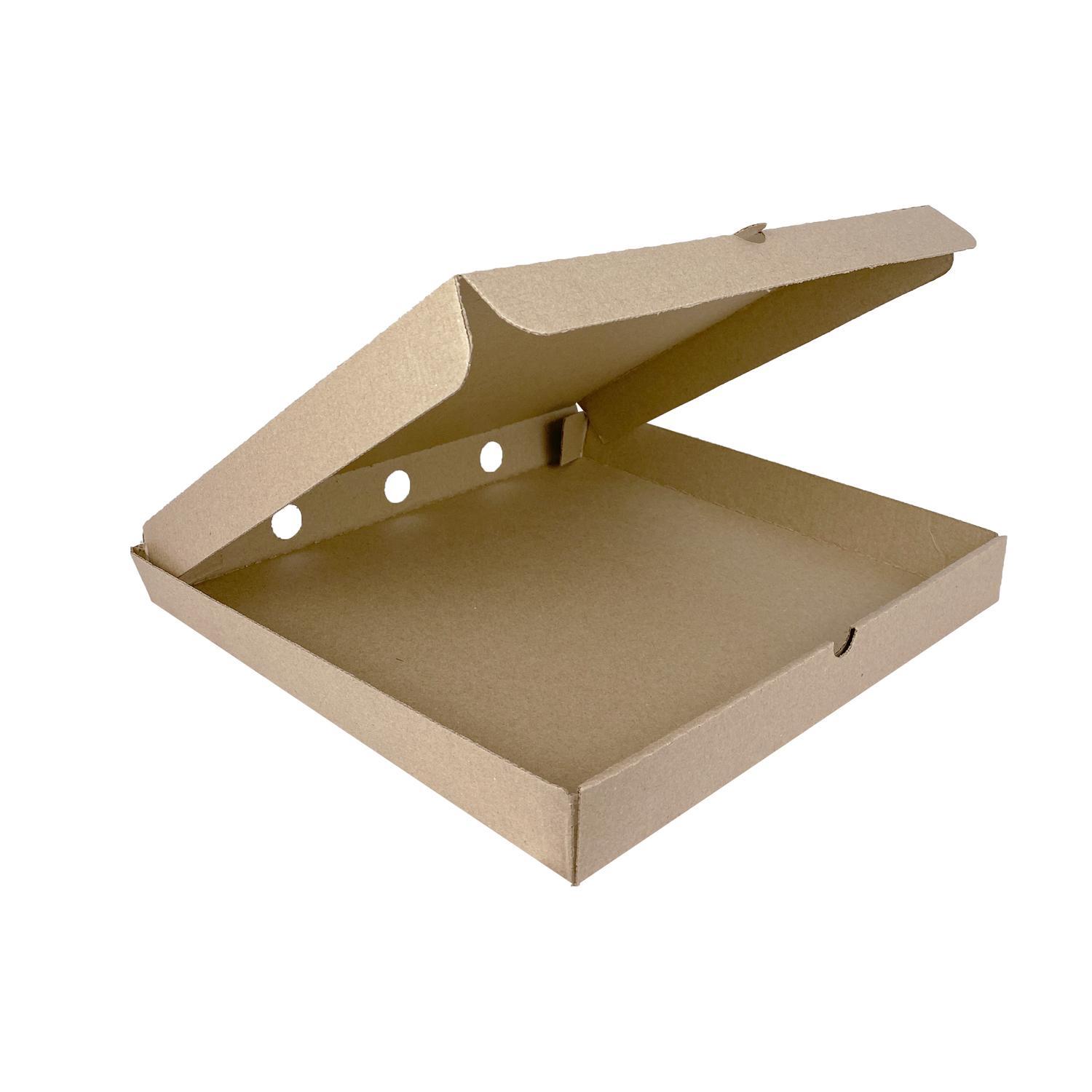 Пицца-коробка гофра 30х30х3,5см бурая 50шт/уп