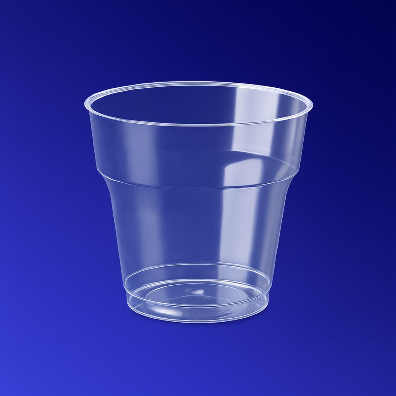 Стакан пластиковый PS 180мл прозрачный d8,0см h7,0см 10 шт/уп Ариян