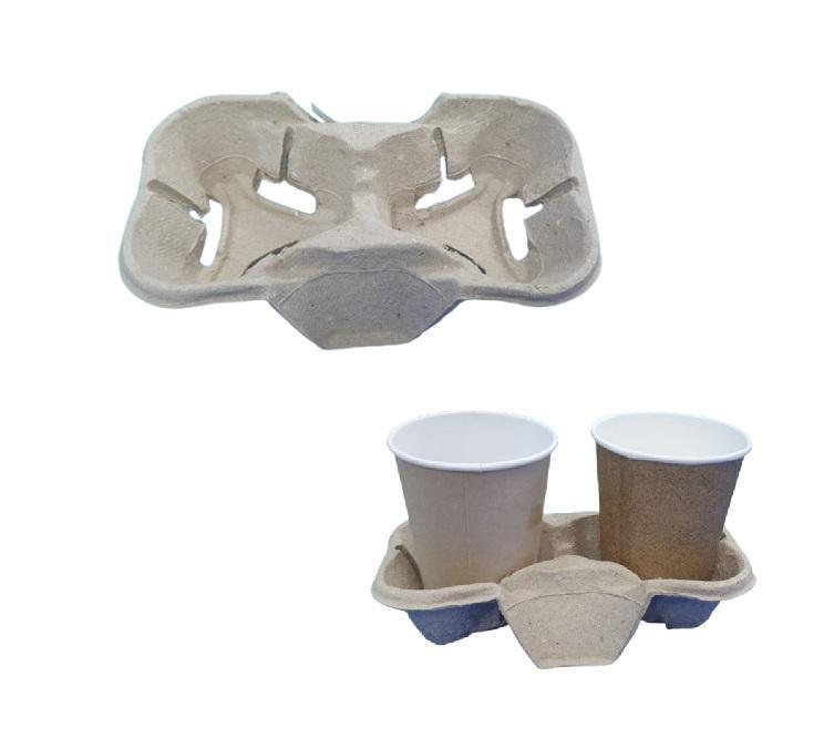 Держатель для стаканов  на 2шт крафт 19,3х10,8х4,2см 150шт/уп