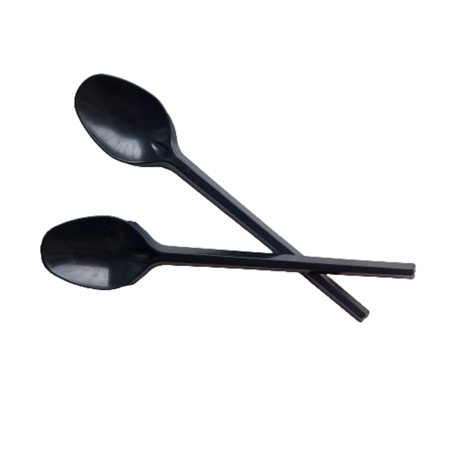 Ложка чайная  12,5см черная  100 шт/уп