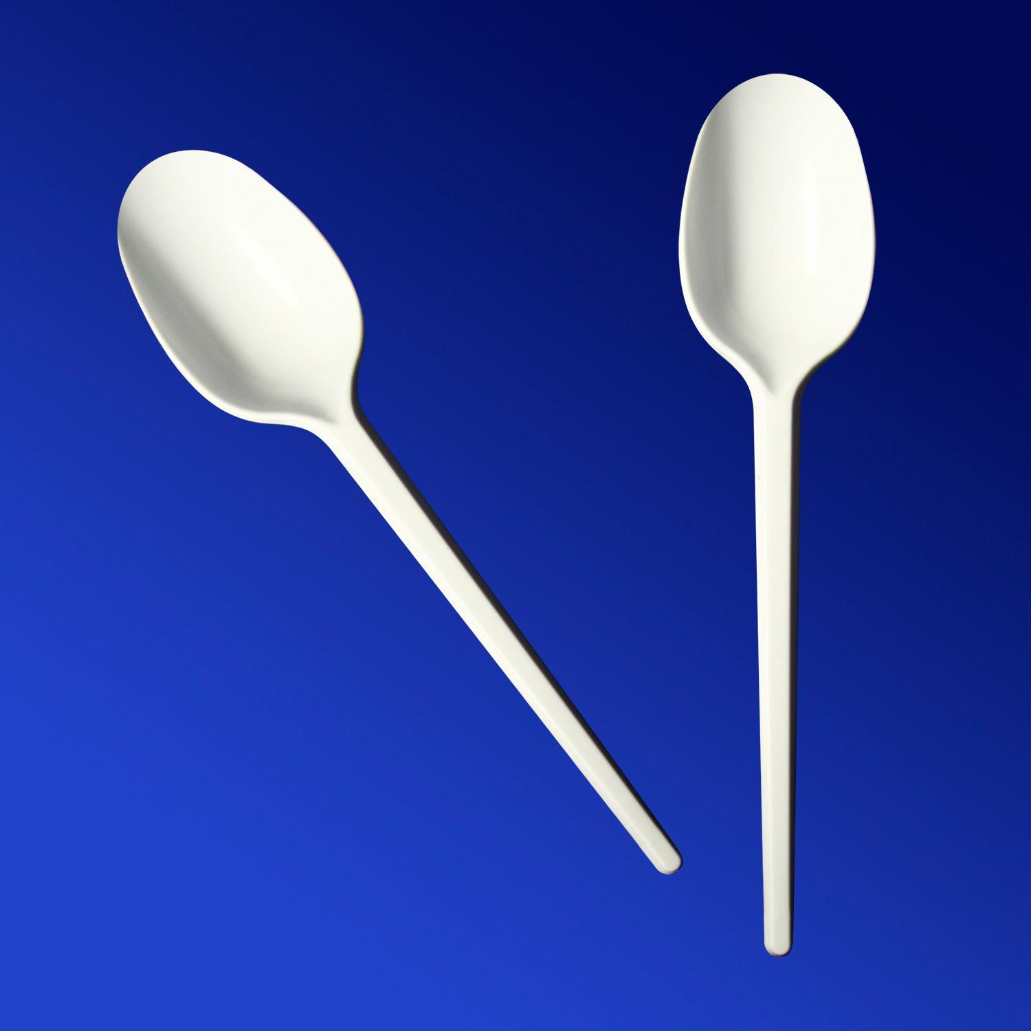 Ложка столовая 16,5см белая компакт 50 шт/уп