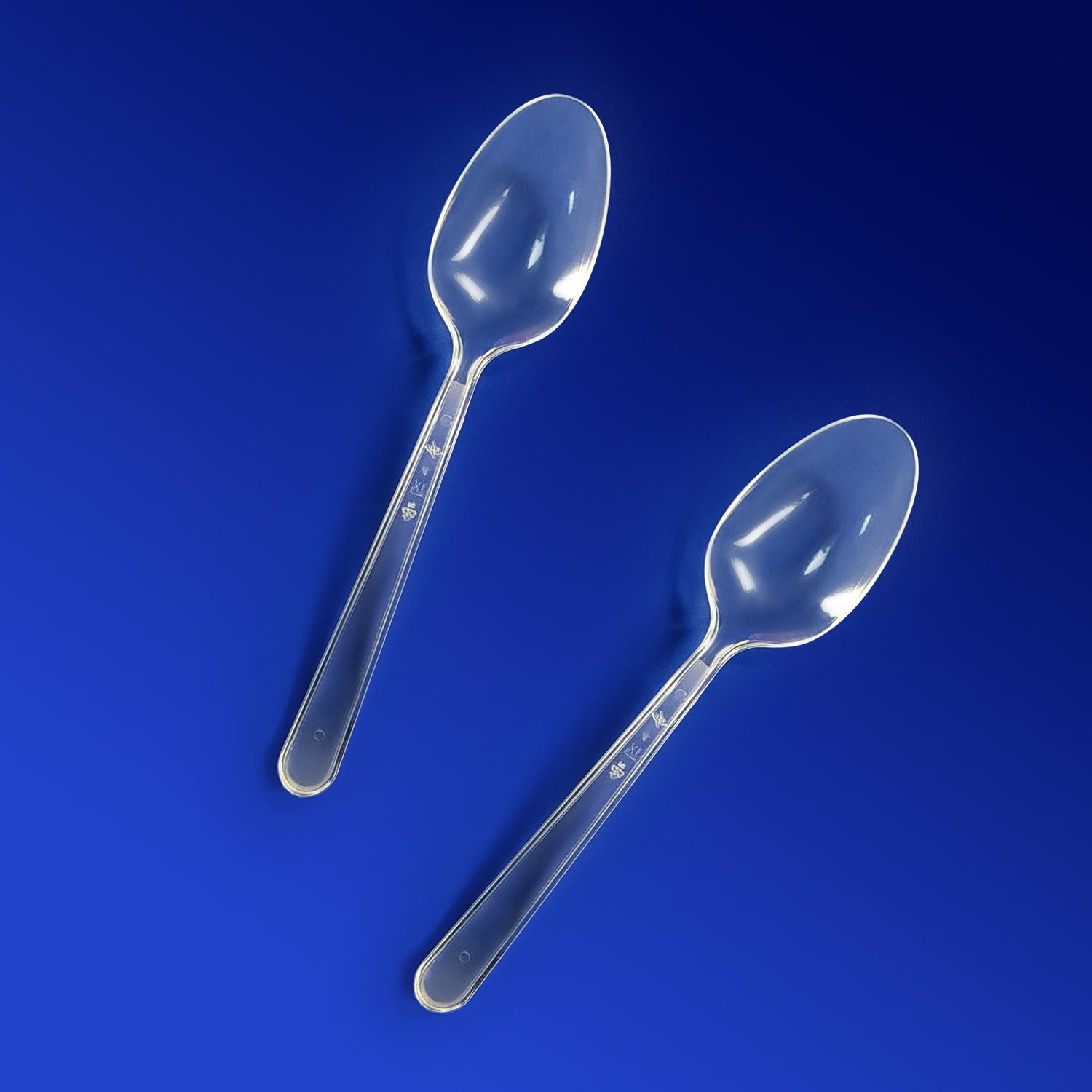 Ложка столовая 18,0см прозрачная Премиум  50 шт/уп арт.4010П