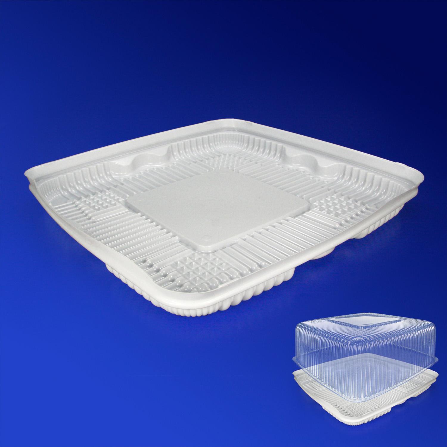 Дно к упаковке для торта 31,6х31,6см внешн ПЭТ белое наружное 80 шт/кор ПР-Т-240 ДШ 400 (ПЭТ) (СН)