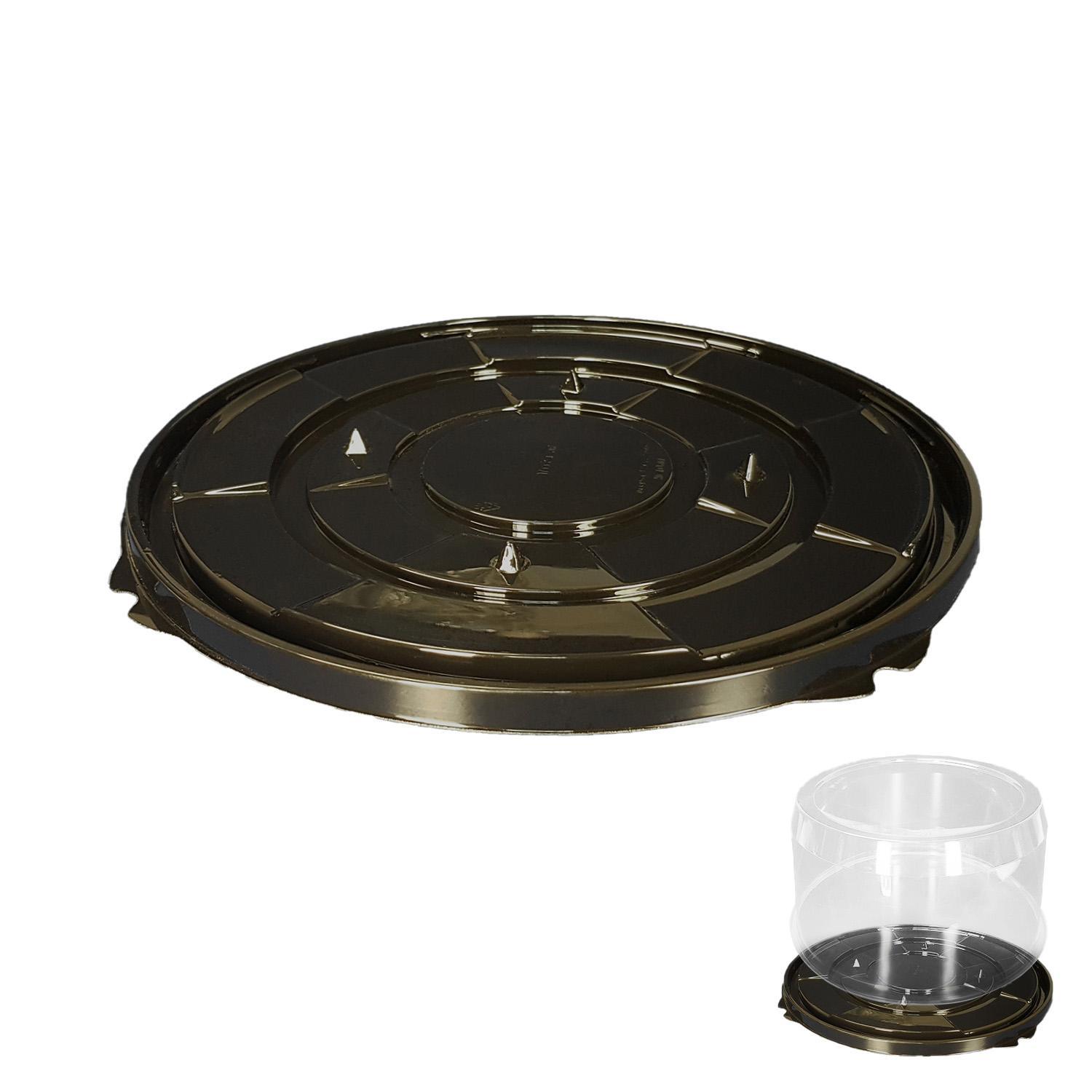 Дно к упаковке для торта d27см внешн PET черное  100 шт/кор ПР-Т-233 ДШ М ПЭТ