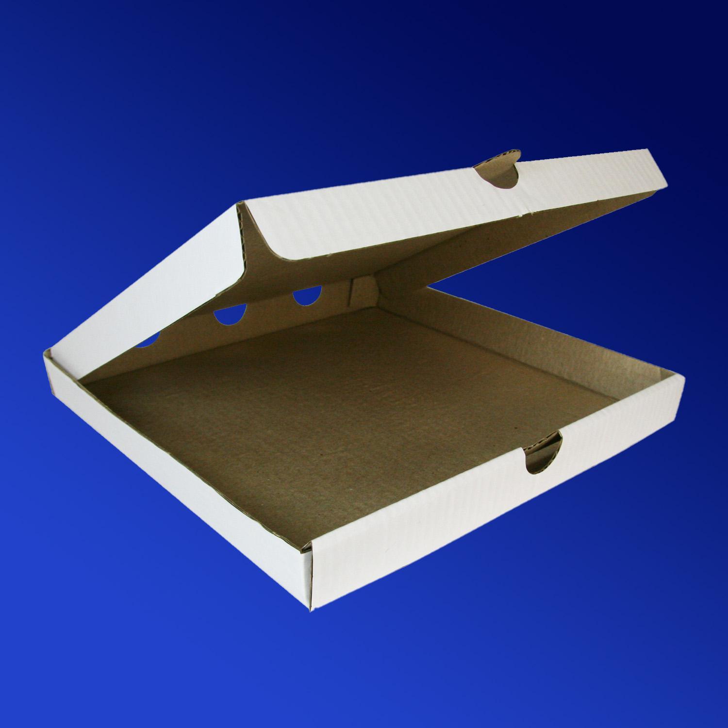 Пицца-коробка гофра 40х40х4,5см 50шт/уп белая