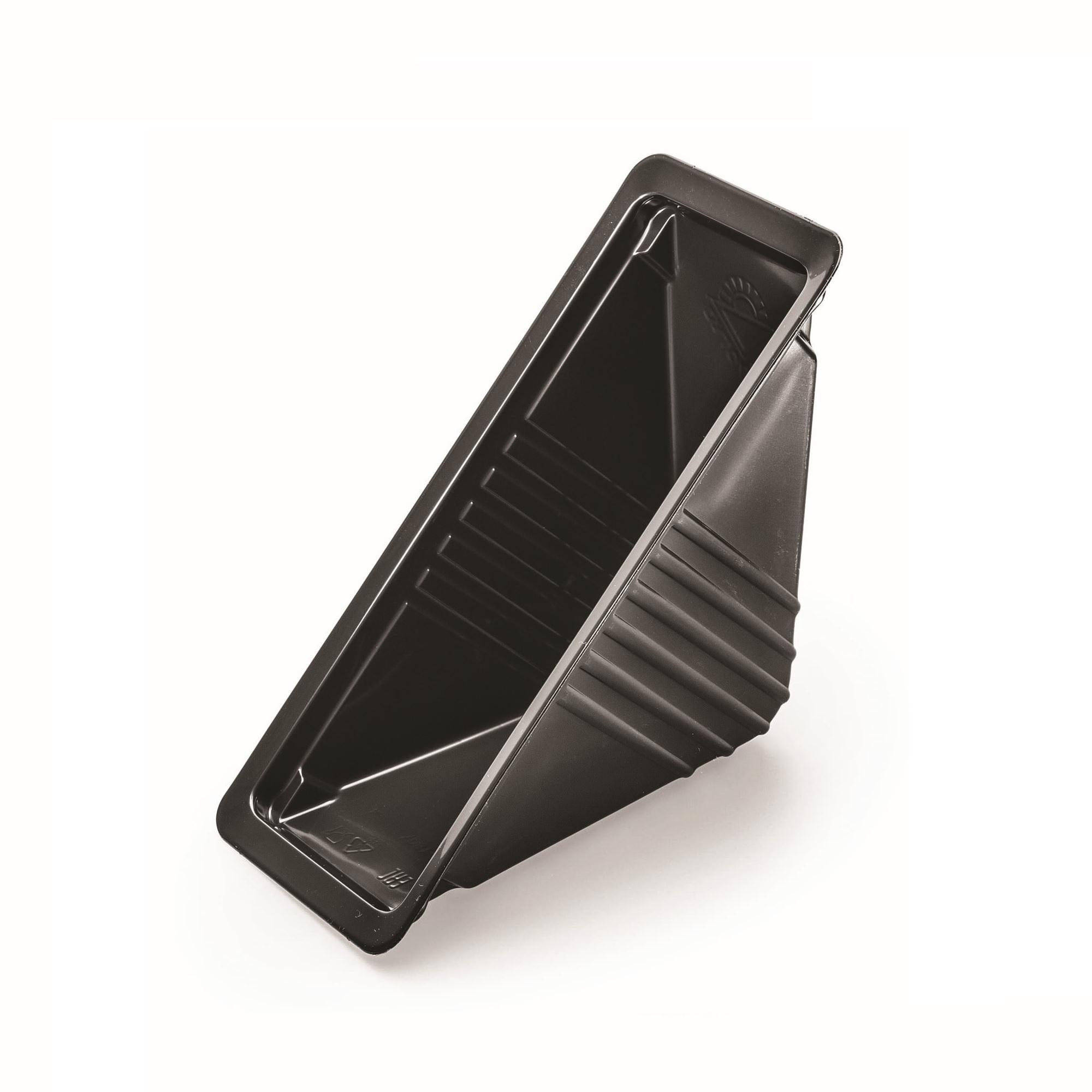 Сэндвичбокс 4 хлеб под запайку черный 16,0х6,2х8,5см внутр PP 400 шт/кор