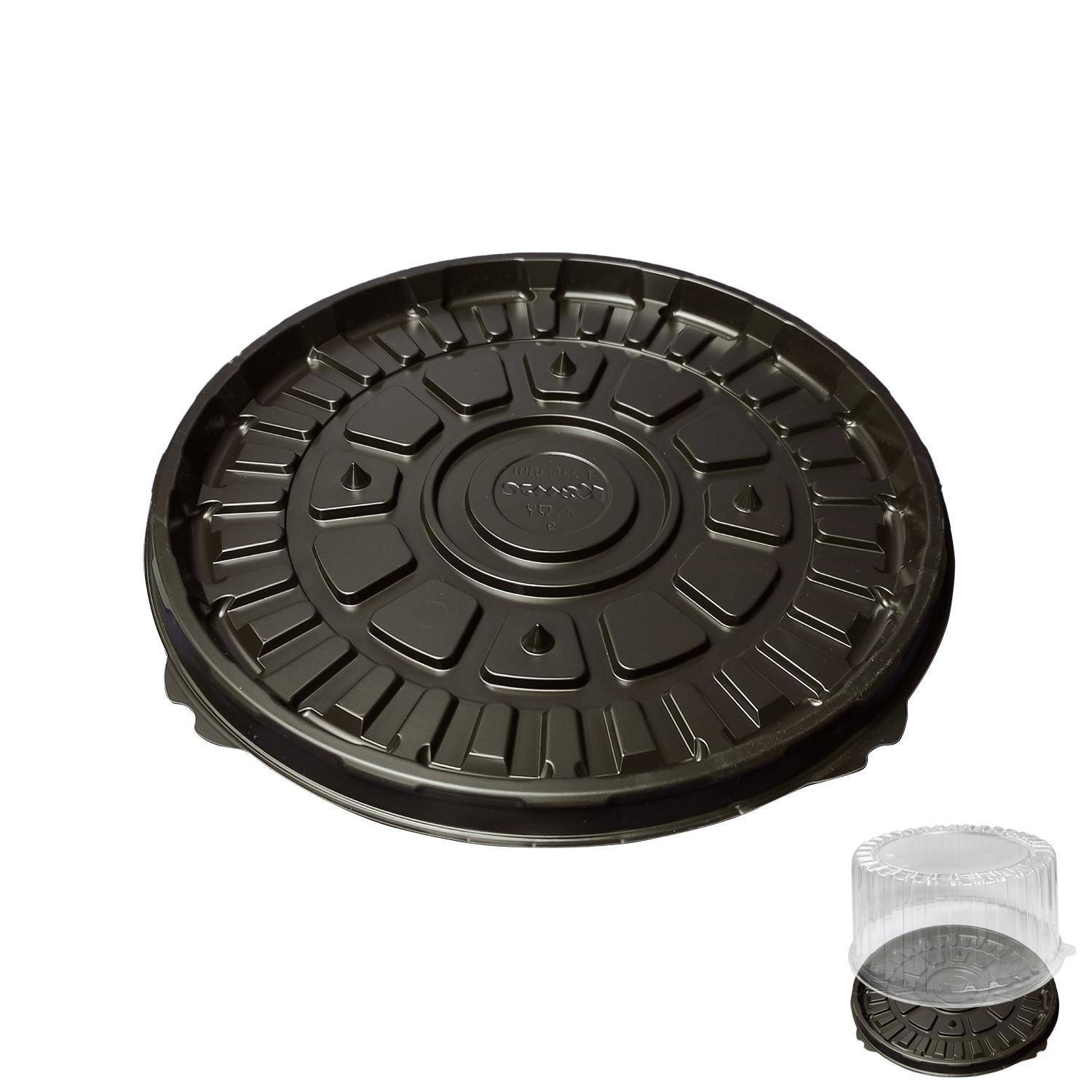 Дно к упаковке для торта d26,6см внешн PS коричневое  100 штук в коробке Т-235/3ДШ