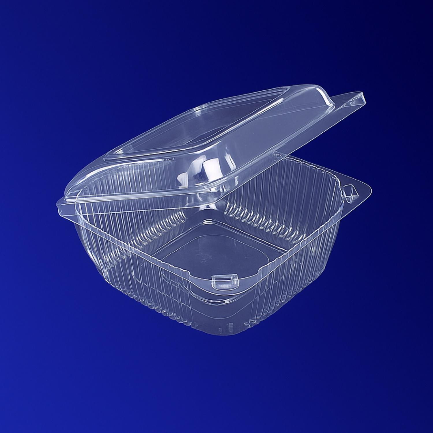 Контейнер-ракушка 10,5х10,5х5,5см PET 550 шт/кор ПР-К-9 Н (ИП)