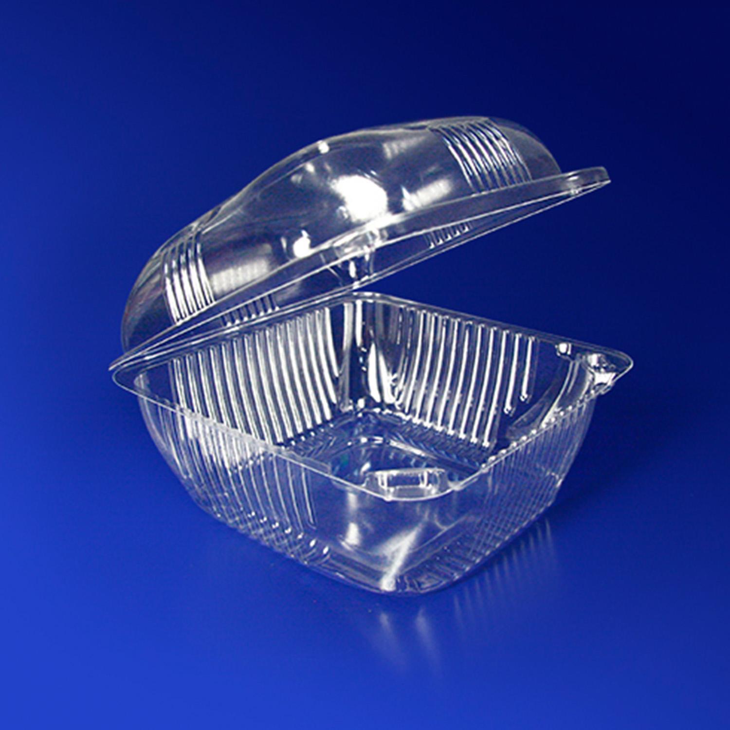 Контейнер-ракушка 10,5х10,5х7,0см ПЕТ 550 шт/кор ИП-9 (ПЭТ)