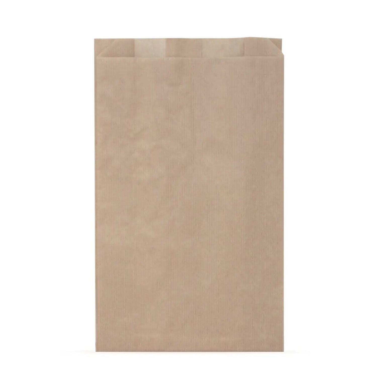 Пакет бумажный V-дно 20,0х14,0х6,0см крафт для выпечки 2500шт/кор