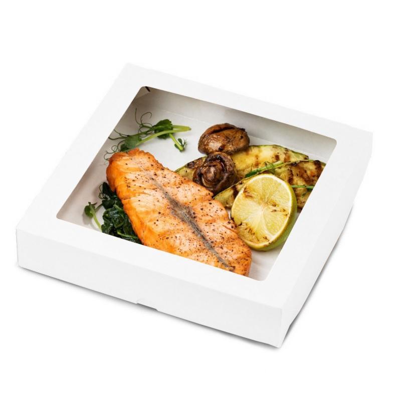 OSQ TABOX PRO 1500 20х20х4см 1500мл  с окном белый