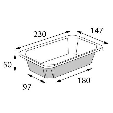 OSQ OCTOBOX 800 23,0х14,7х5,0см 800мл (крышка отдельно)