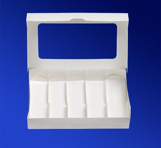 Упаковка ForGenika ECLAIR 5 Белый 25,0х15,0х5,0см ST с ложементом 25шт/уп 150 шт/кор