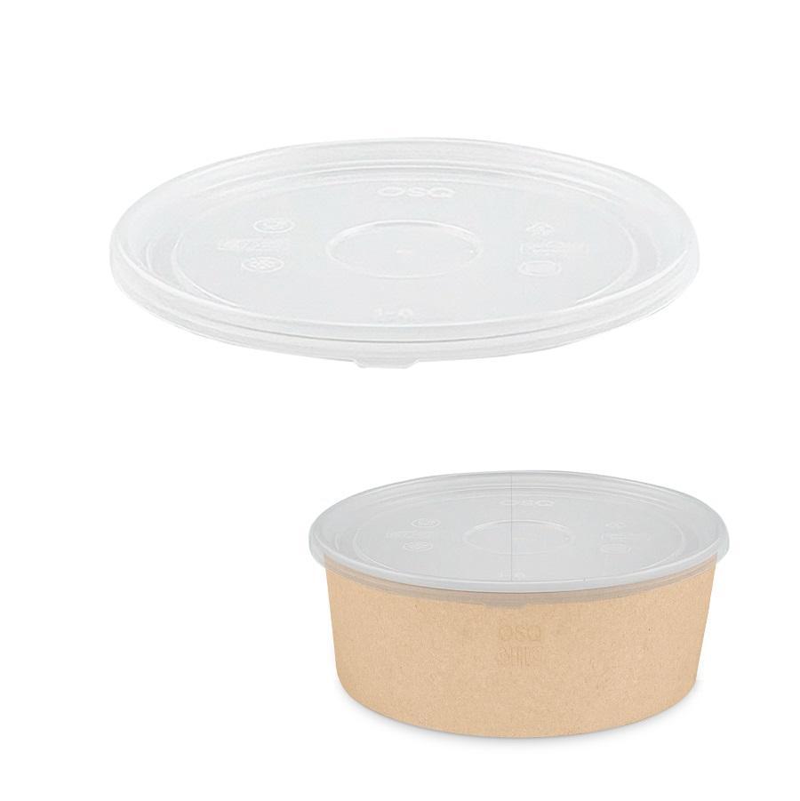 Крышка OSQ Round Bowl 1300 Antifog плоская ПЭТ 210шт/кор