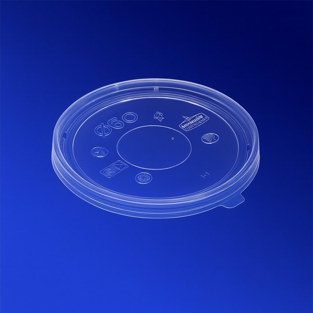 Крышка OSQ Round Bowl 300/400/500 Antifog плоская PP 600шт/кор