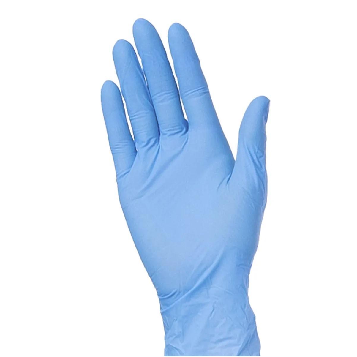 Перчатки из нитрила XL голубые 100шт/уп AVIORA 3,6гр