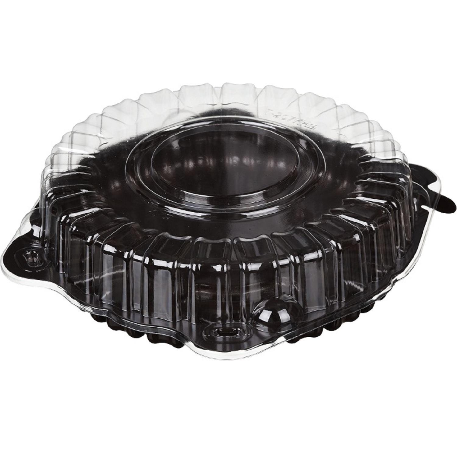 Крышка к упаковке для торта d21,9х3,5см внутр 2000мл БОПС прозрачная  200 шт/кор Т-207/1КН