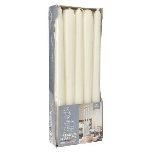 Свеча Античная  d2х25см белая 10шт/уп