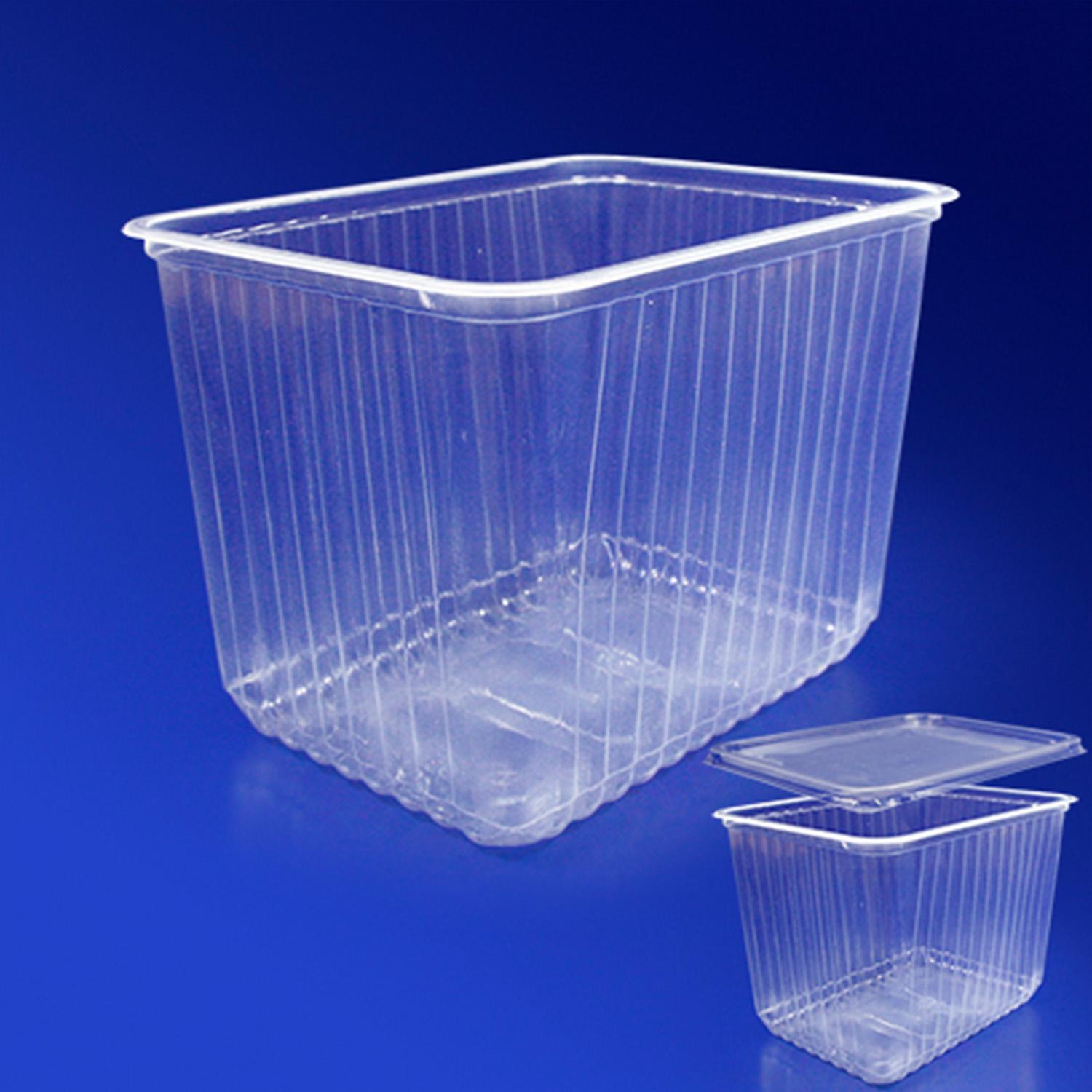 Контейнер пластиковый 2000мл PP прозрачный 18х13х15,5см 50шт/уп