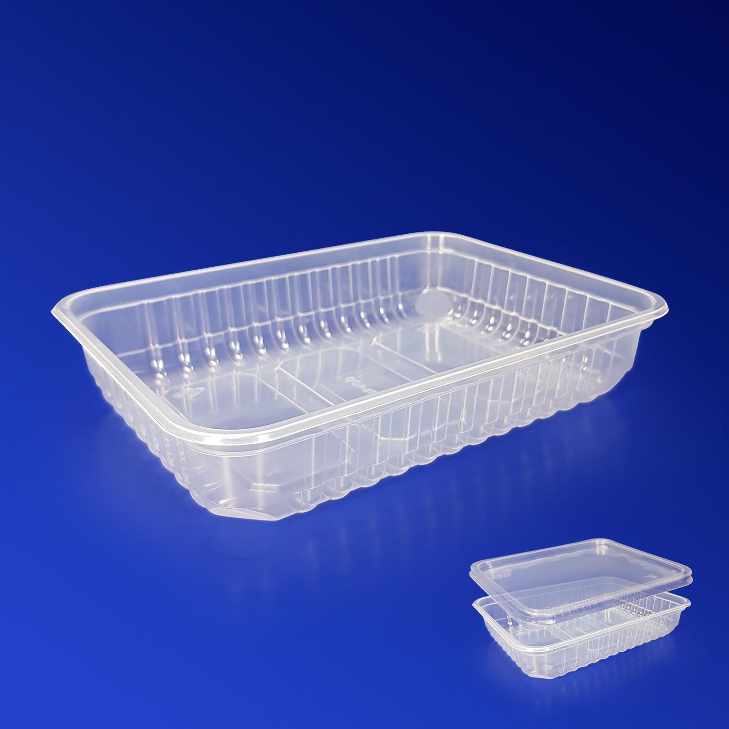 Контейнер пластиковый    500мл PP прозрачный 18х13х3,5см 50шт/уп