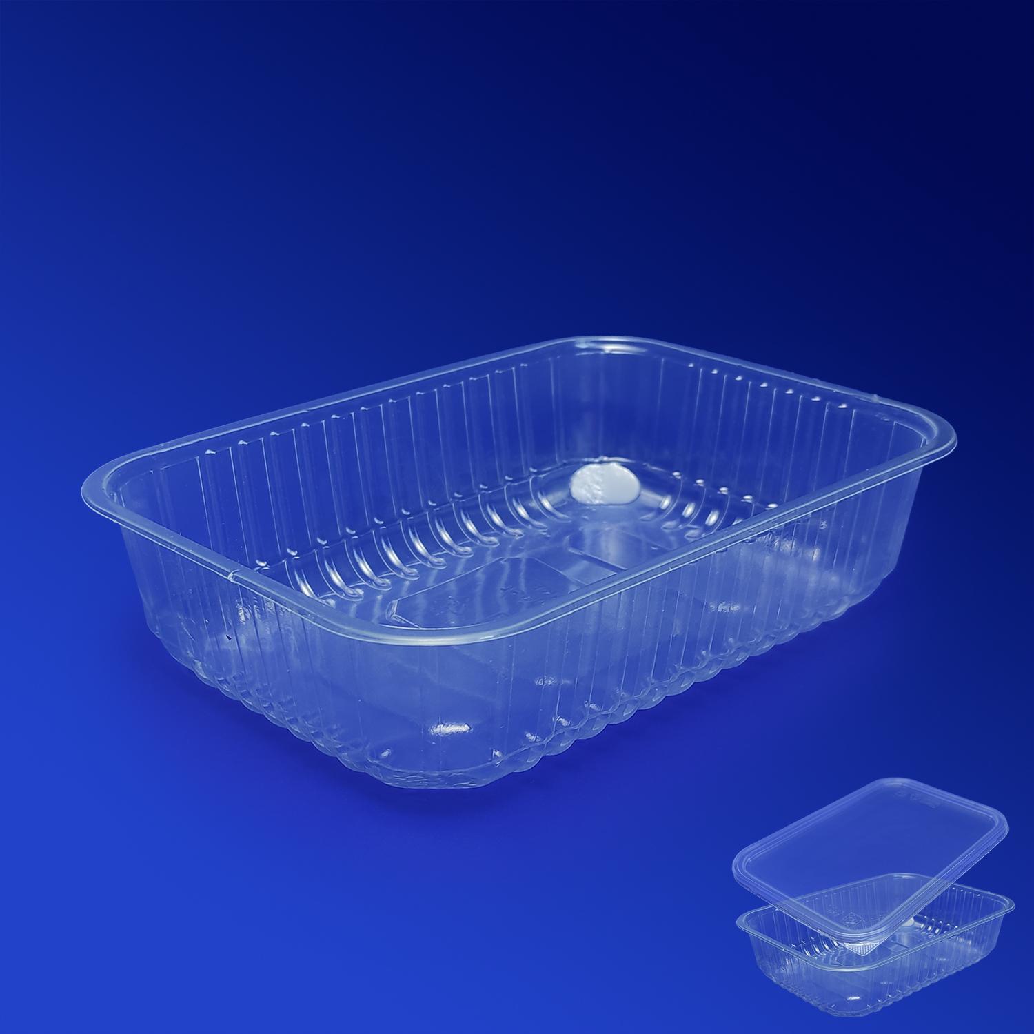 Контейнер пластиковый    750мл PP прозрачный 18,6х13,2х5см 100шт/уп