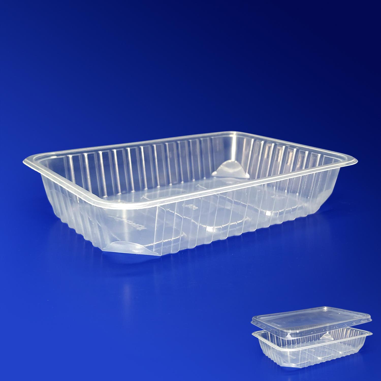 Контейнер пластиковый    500мл PP прозрачный 18х13х3,5см 100шт/уп