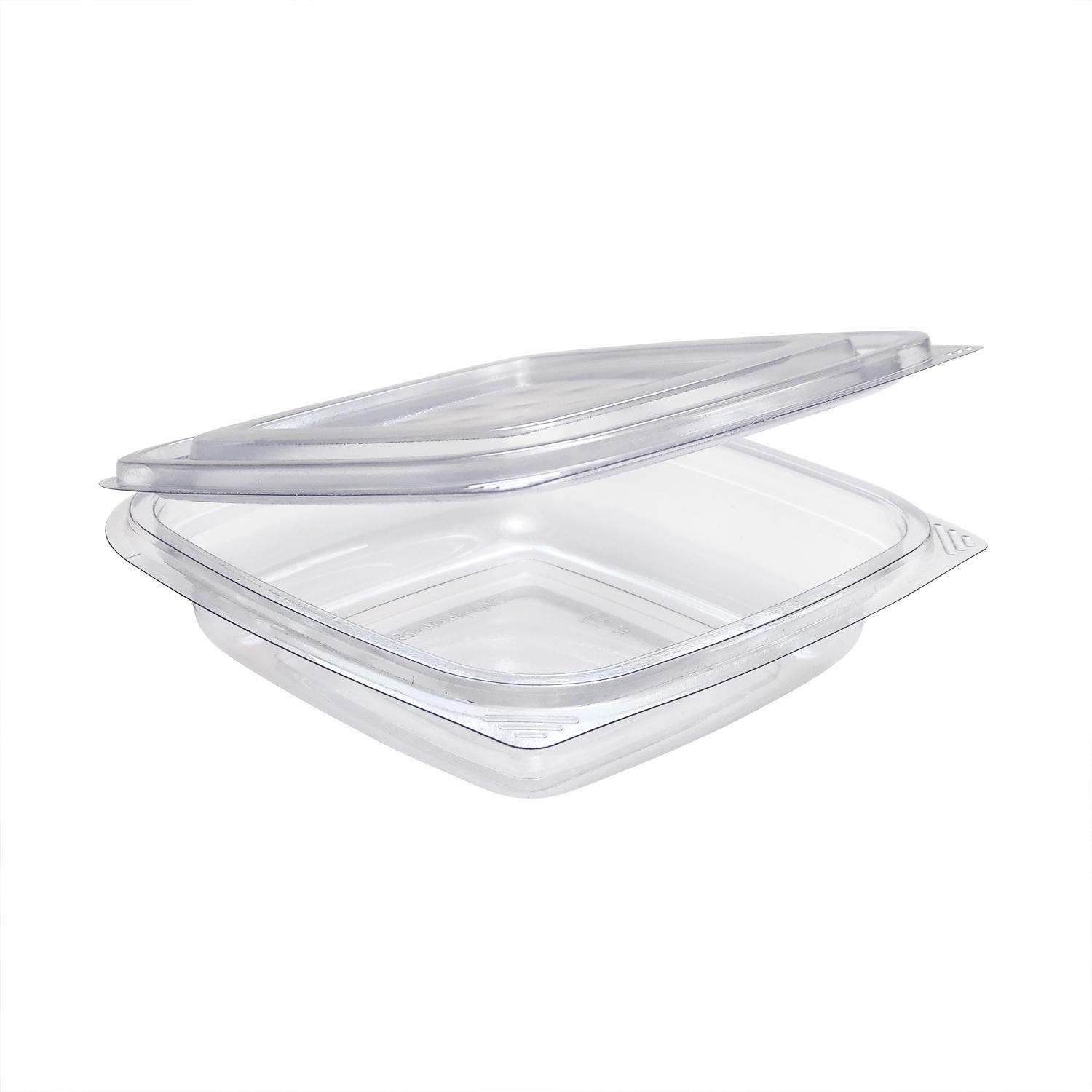 Контейнер пластиковый    250мл PET прозрачный с нераздельной крышкой 13,8х13,8х3,4см 400 шт/кор