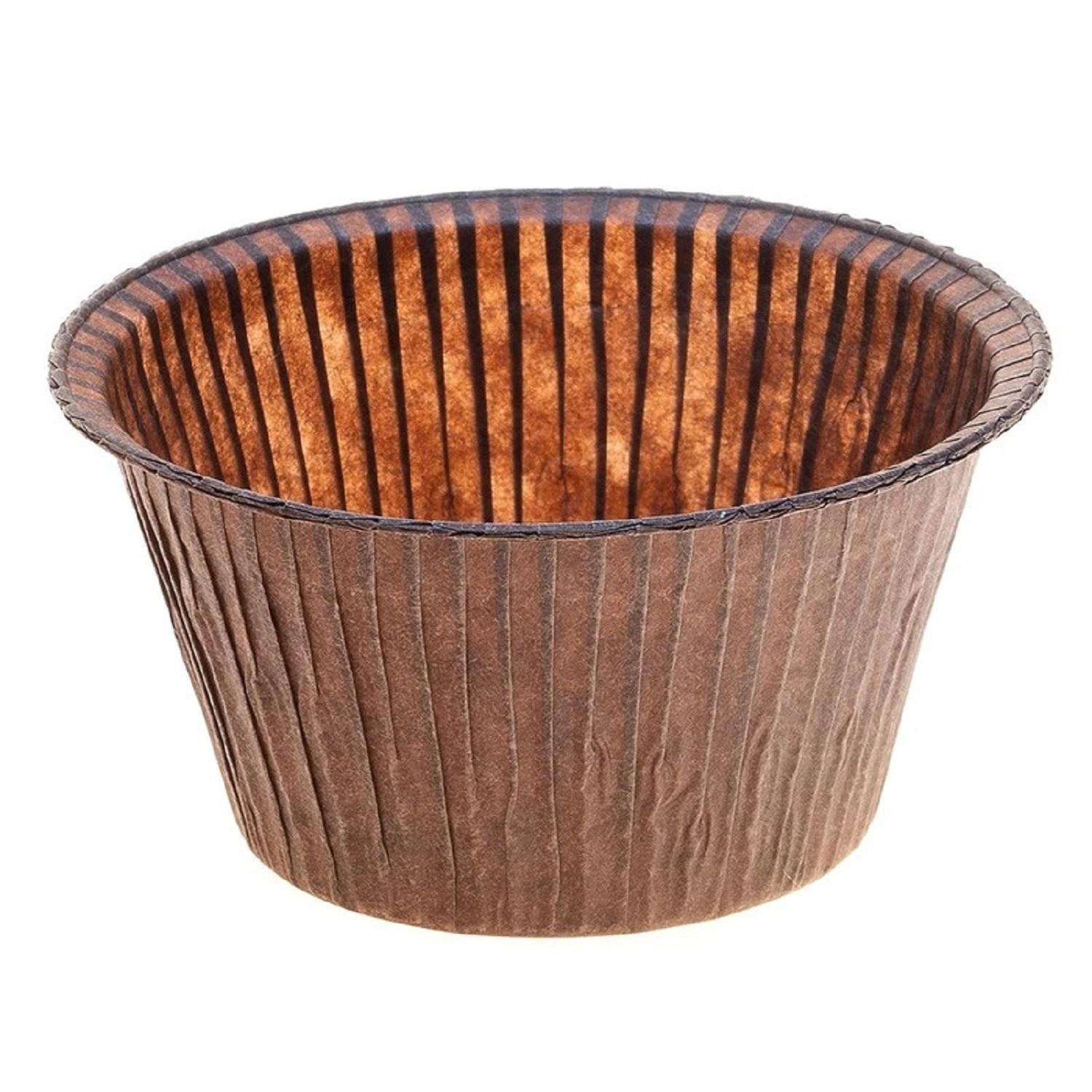 Форма д/выпеч Маффин d4,0х3,0см мини коричневый  200шт/уп 50гр