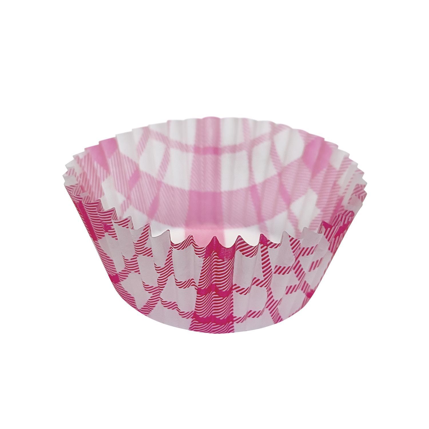 Тарталетка бумажная d5,0х3,0см клетка красная 1000шт/уп 40гр