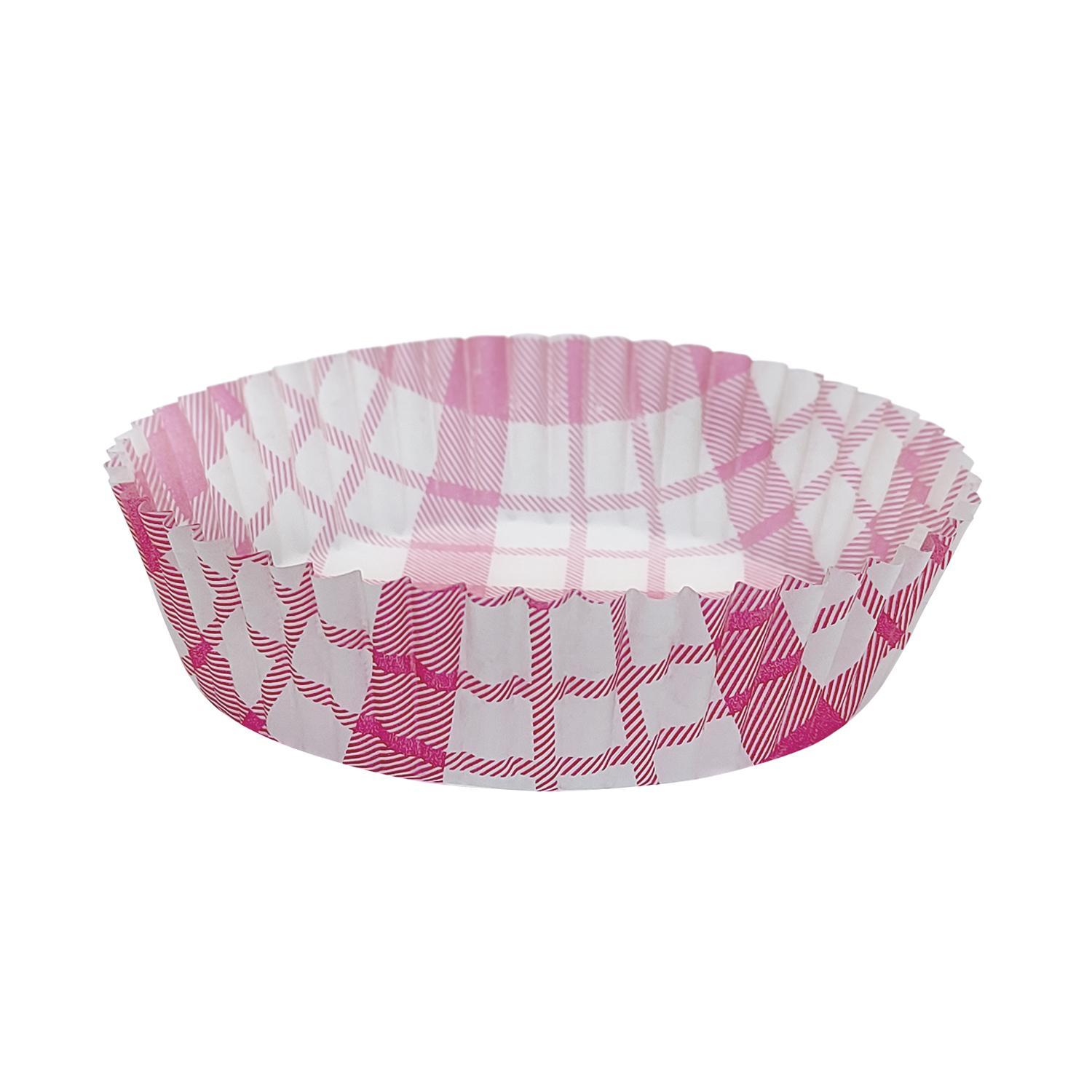 Тарталетка бумажная d8,0х2,5см клетка красная 1000шт/уп 40гр