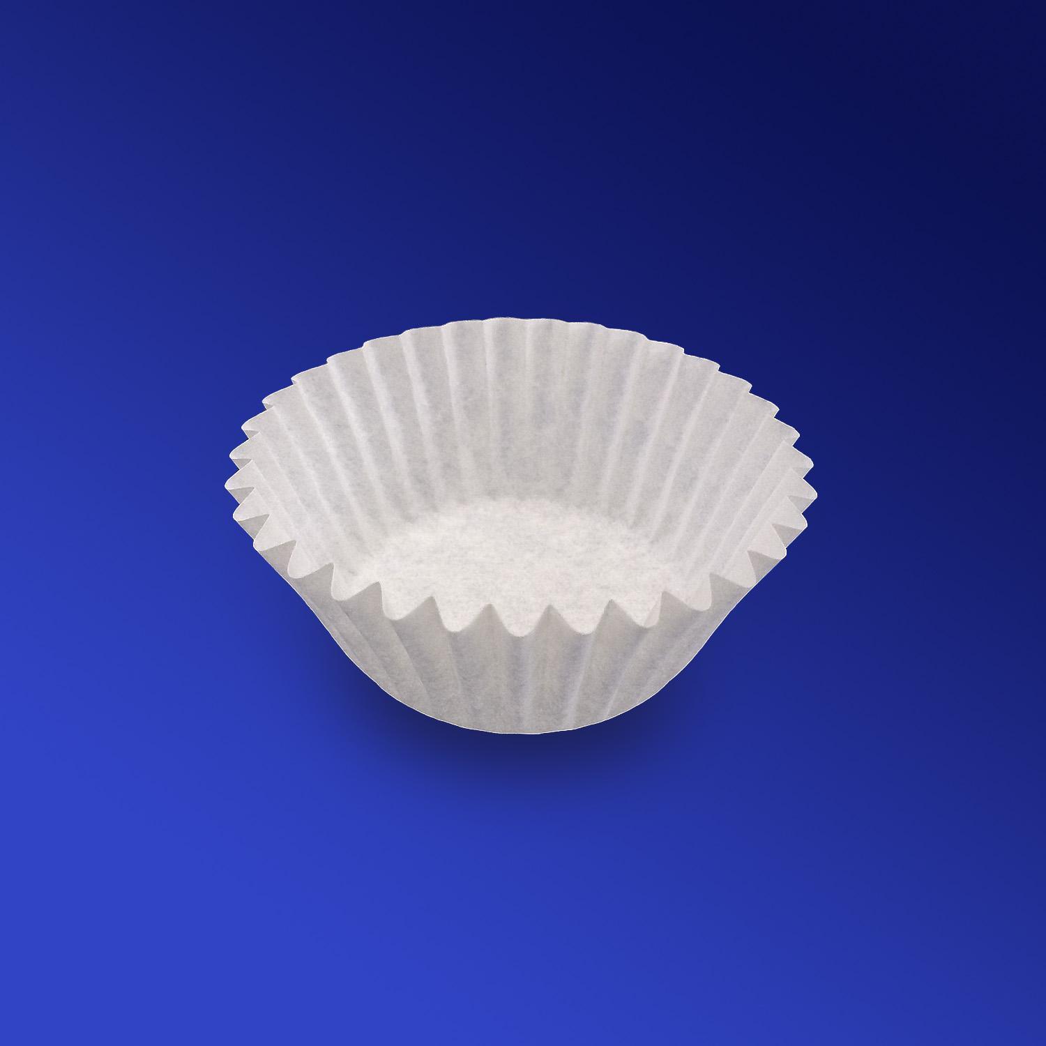 Тарталетка бумажная d4,0х2,5см белая 1000шт/уп 40гр