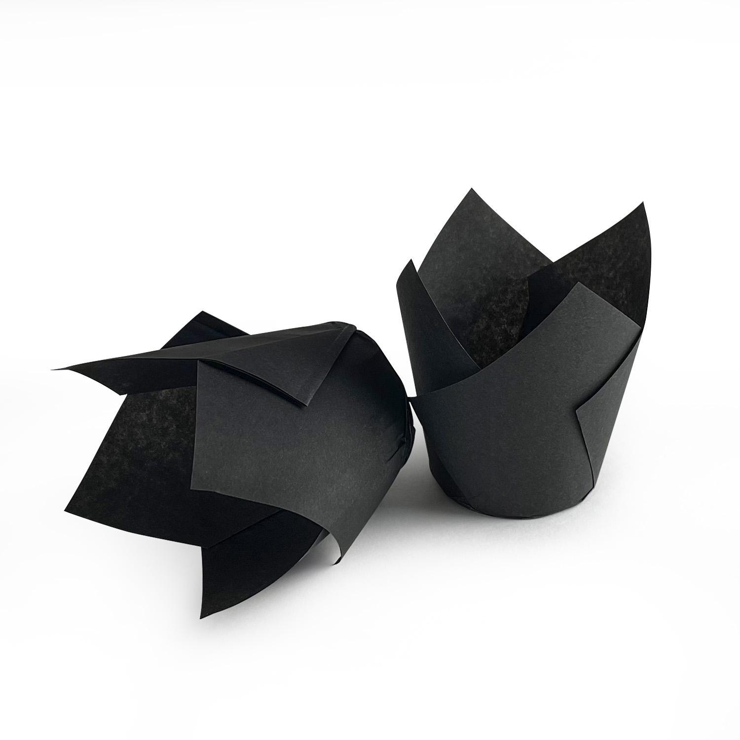 Форма д/выпеч Тюльпан d5,0х8,0см черный 250шт/уп 58гр 250шт/уп