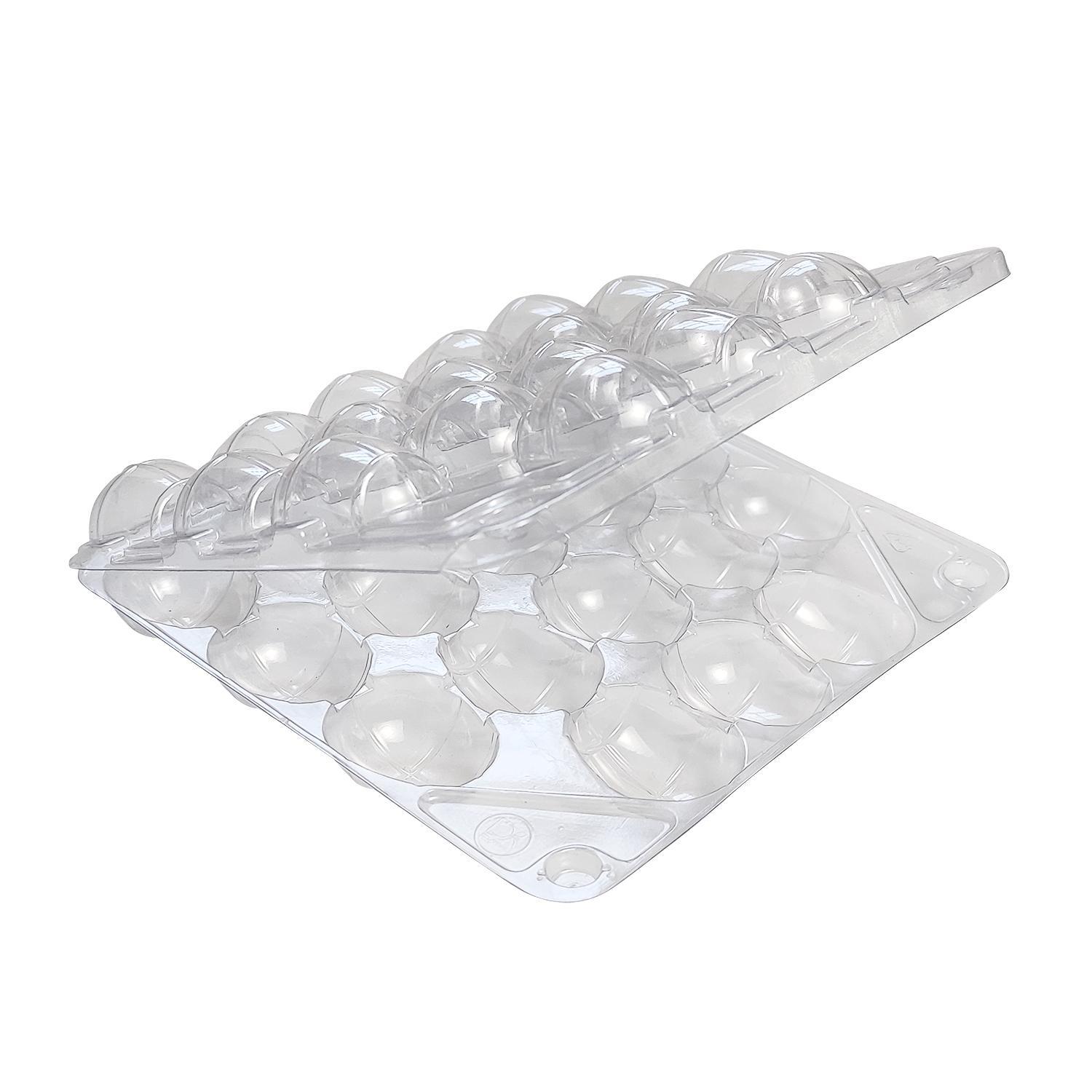 Упак бокс для перепел яиц 15,5х15,5х4,0см 18ячеек d2,8см