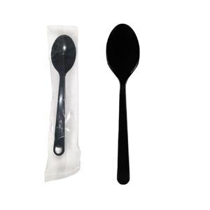 Ланч - набор  1/1 Ложка Премиум черная в индивидуальной упаковке 1шт/уп