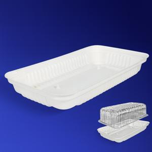 Дно к упаковке для торта 24,8х14см внешн PS белое наружное  280 шт/кор ИП-14 ДШ