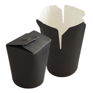 Упаковка для лапши Чайна-бокс 500мл черный d9,8см h9,5см