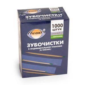 Зубочистки отдельно упакованные в ПП упаковке 1000шт/уп с ментолом