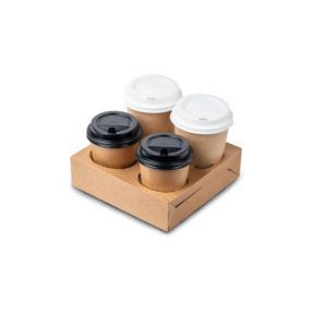 Держатель для стаканов картон 18,0х18,0х5,0см OSQ CUPHOLDER family на 4 стакана