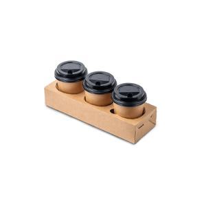 Держатель для стаканов картон 26,3х19,0х5,0см OSQ CupHolder triple на 3 стакана