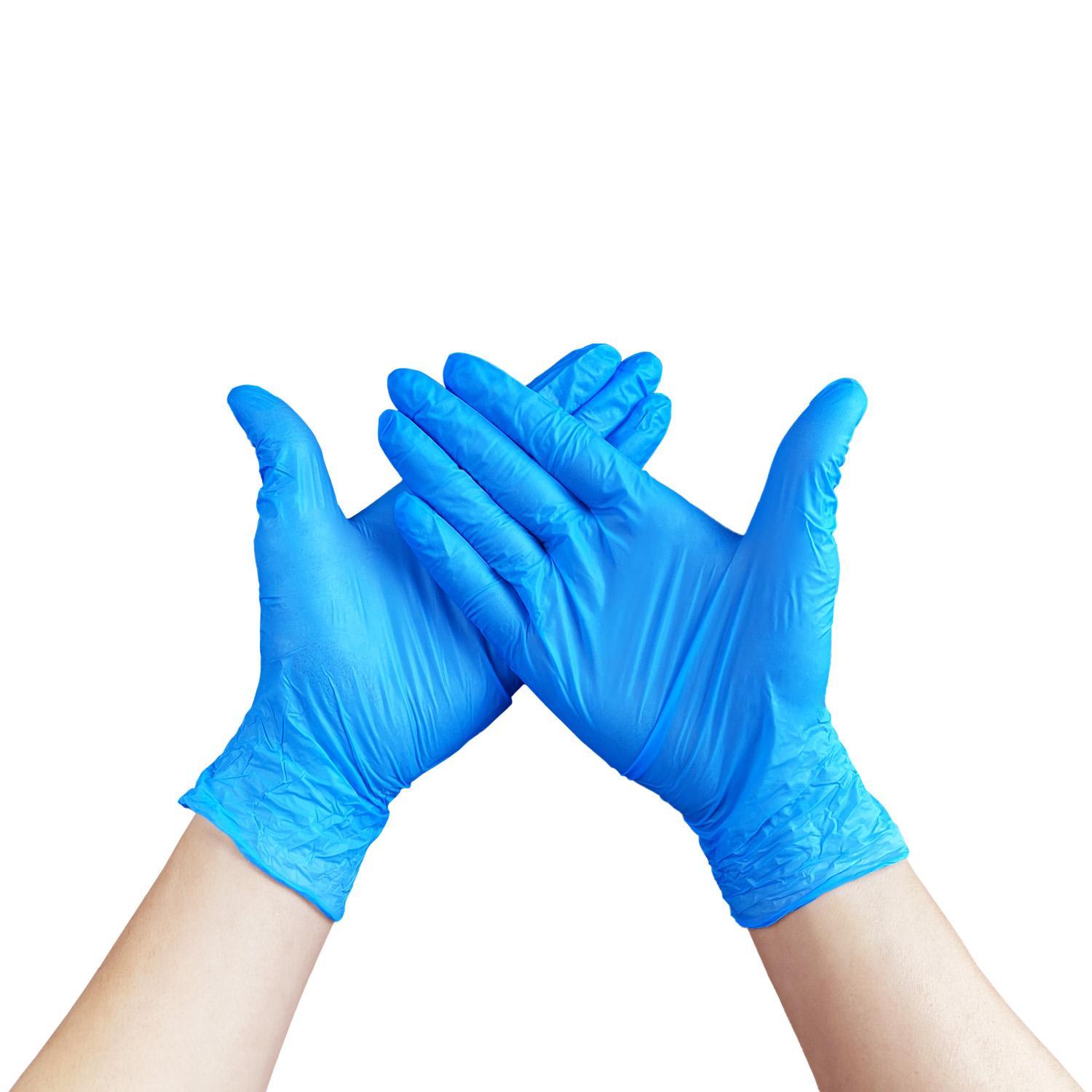 Перчатки из нитрила L голубые 100шт/уп MediOk