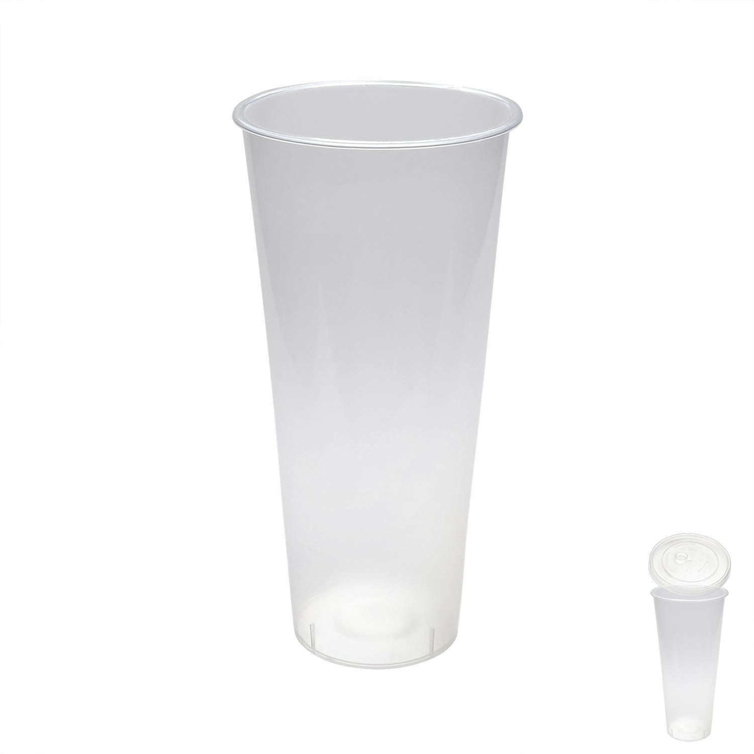 Стакан пластиковый PP 650мл прозрачный/глянцевый d9см h17,9см 25шт/уп