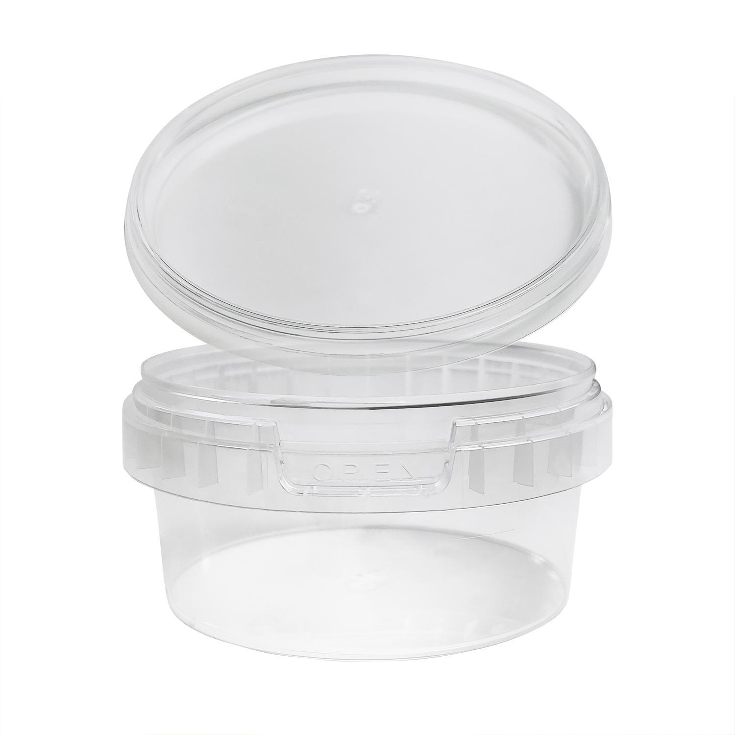 Банка  210мл РР прозрачная d9,5х4,6см с крышкой