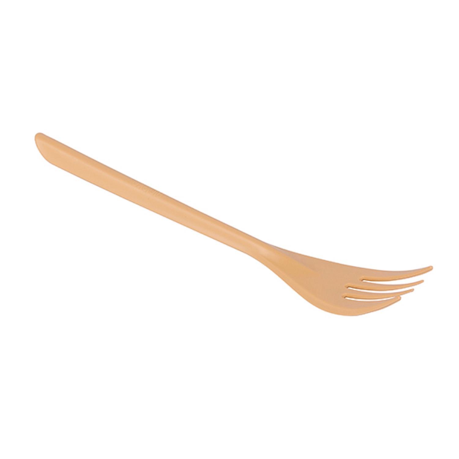 Вилка пластиковая 17,3см крафт 50 шт/уп ECO PP