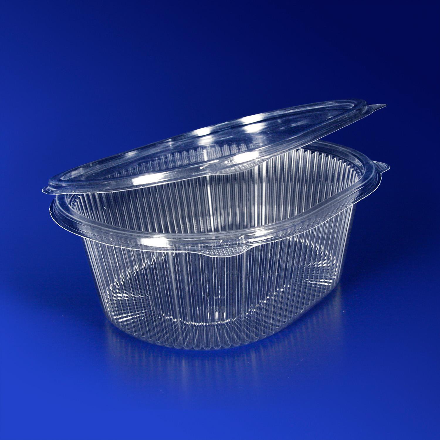 Контейнер пластиковый    500мл PET прозрачный 15,9х13,0х5,5см 400 шт/кор ПР-РКС-500 ПЭТ АВ